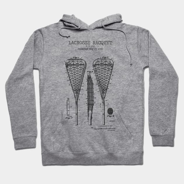 LACROSSE RACQUET Hoodie by Dennson Creative